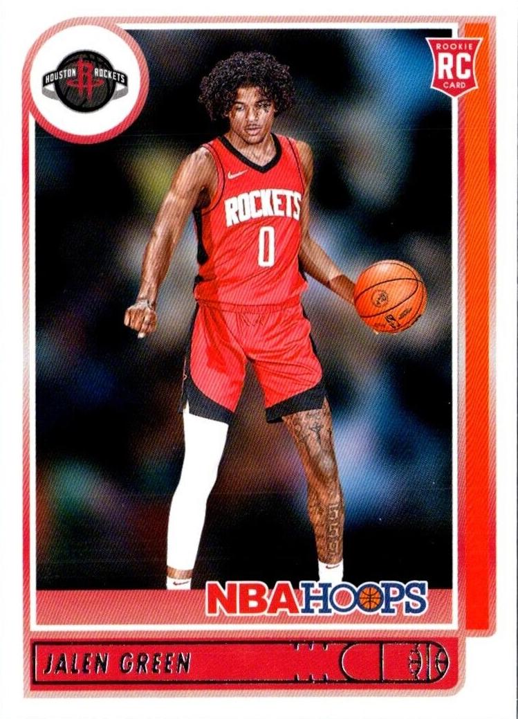 2021 Panini Hoops Basketball Red Back Jalen Green #218 SGC 9