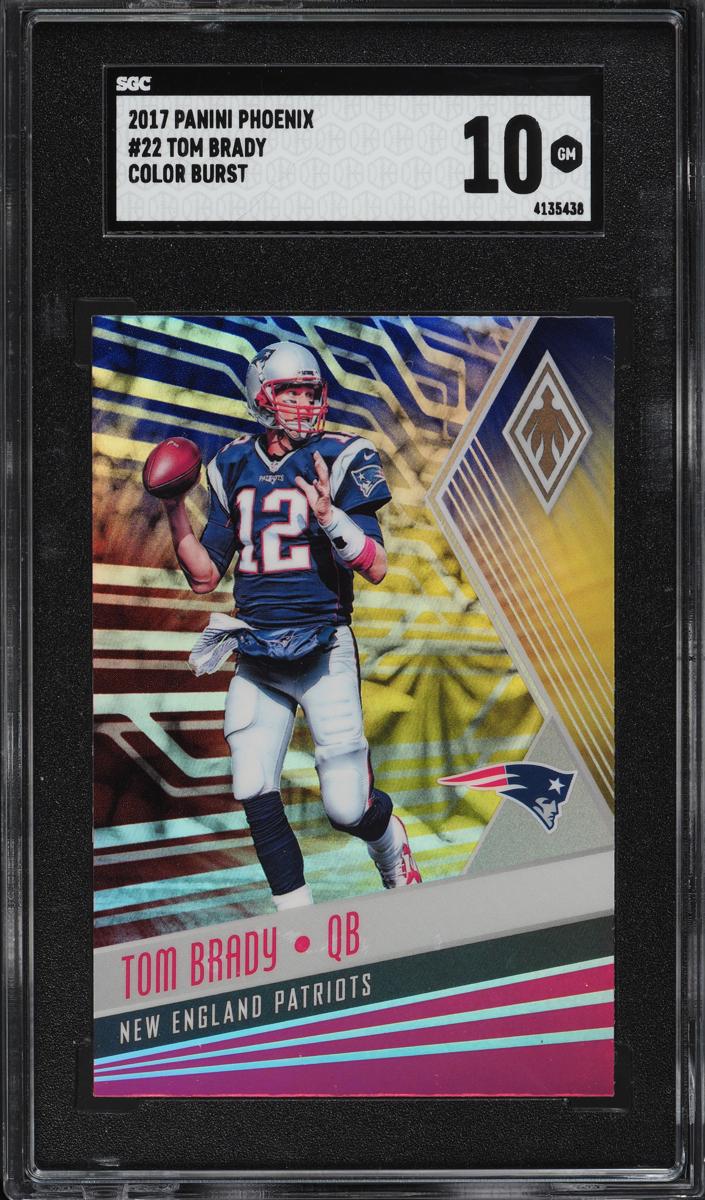 2017 Panini Phoenix Football Color Burst Tom Brady #22