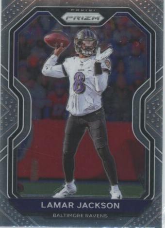 2020 Panini Prizm Football Lamar Jackson #37 PSA 9