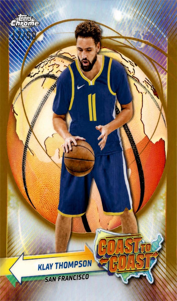 2023 Topps Chrome Basketball Gold Refractor Klay Thompson #CC-22