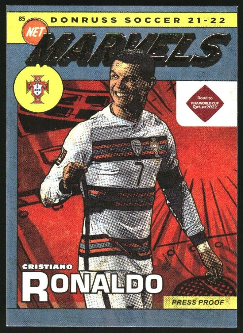 2021 Panini Donruss Road to Qatar Soccer Press Proof Cristiano Ronaldo #7
