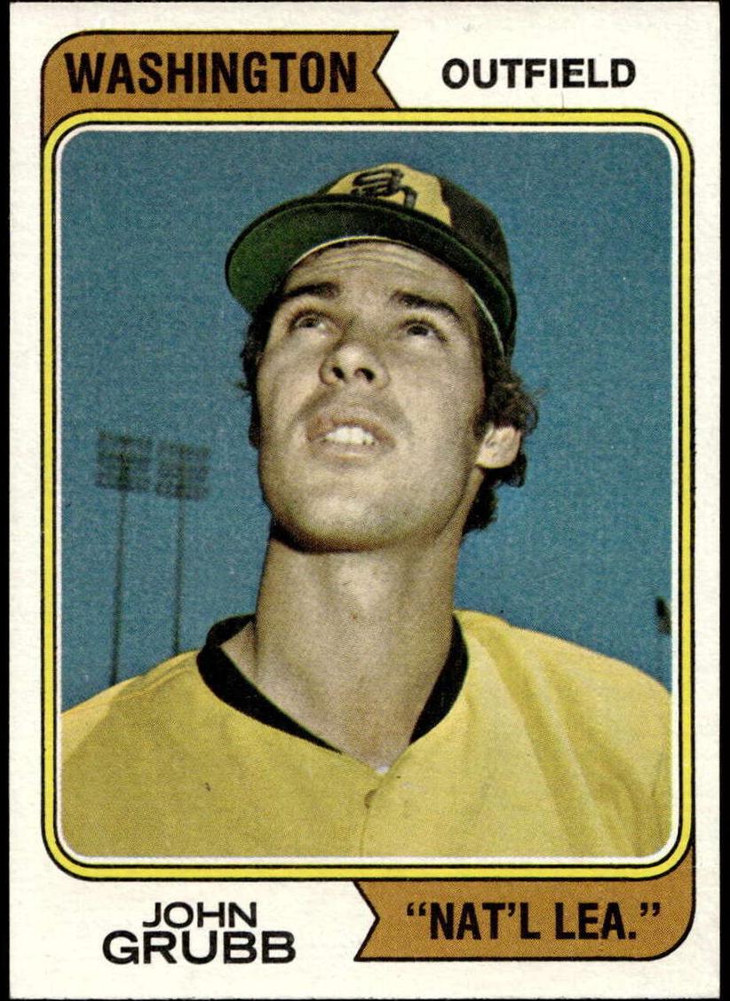 1974 Topps Baseball Washington Johnny Grubb #32 PSA 6.5