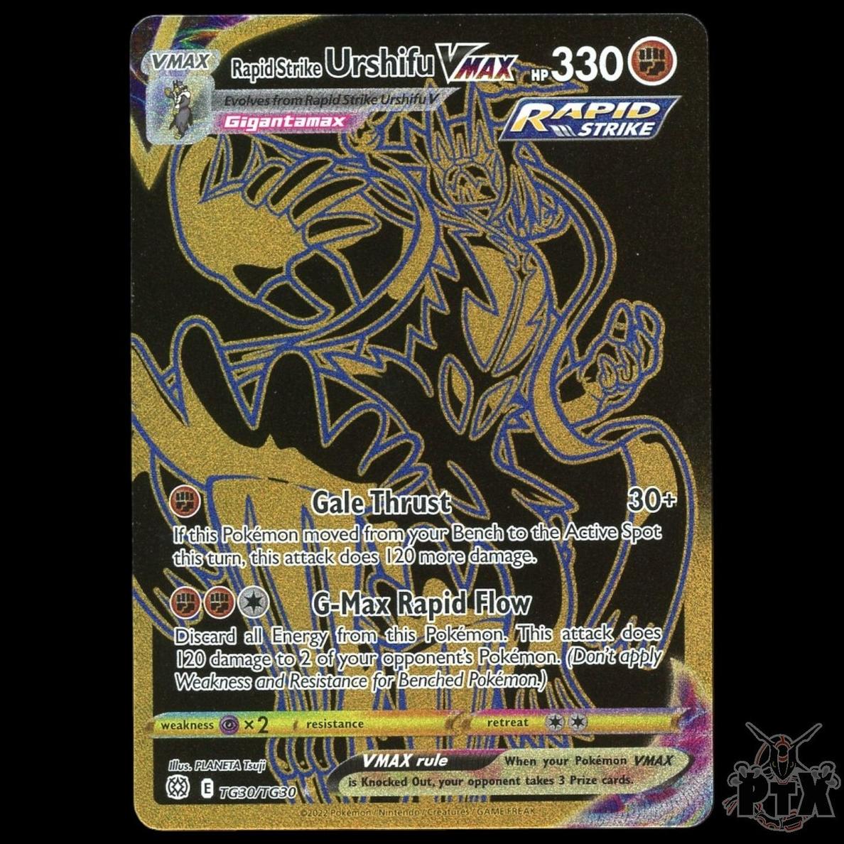 2022 Pokemon Brilliant Stars Full Art Urshifu #TG30 PSA 9