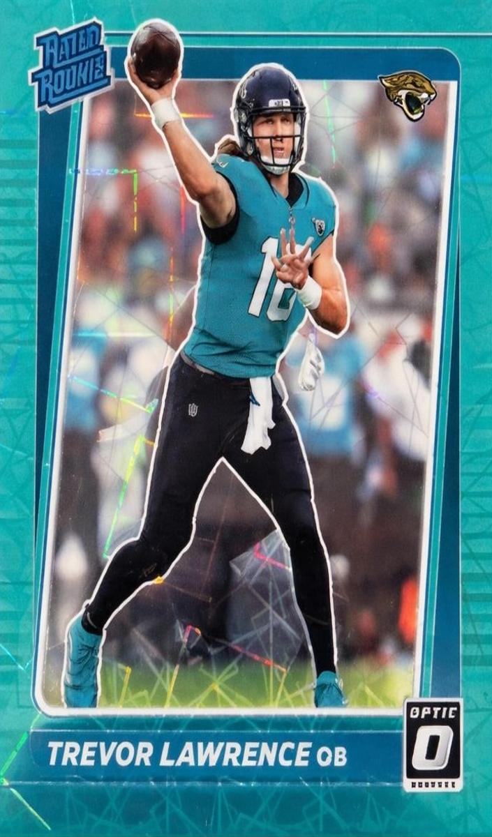 2021 Donruss Optic Football Green Velocity Trevor Lawrence #201