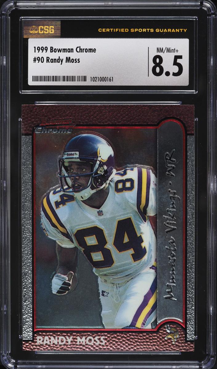 1999 Bowman Chrome Football Randy Moss #90