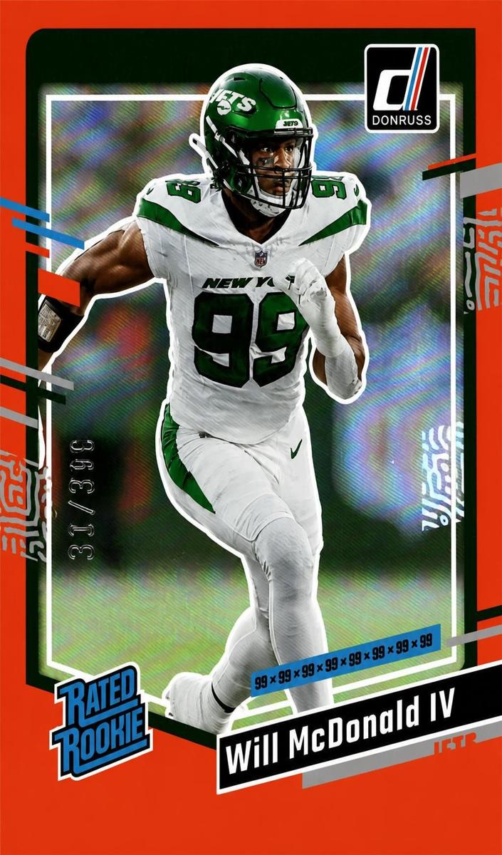 2023 Panini Donruss Football Jersey Number Will McDonald IV #380
