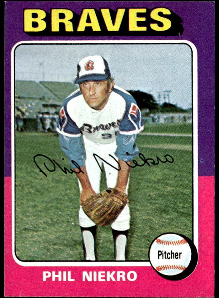 1975 Topps Mini Baseball Phil Niekro #130