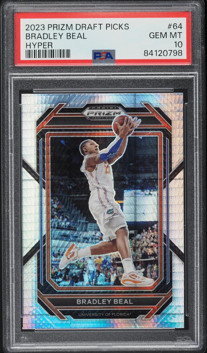 2023 Panini Prizm Draft Picks Basketball Hyper Bradley Beal #64 PSA 10