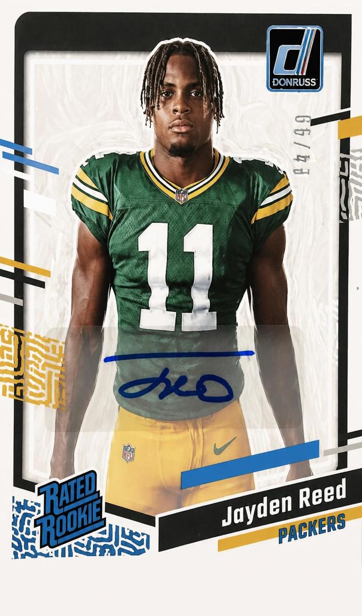 2023 Panini Donruss Football Jayden Reed #15 PSA 10