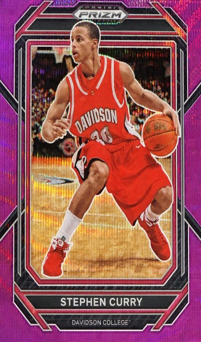 2023 Panini Prizm Draft Picks Basketball Purple Wave Stephen Curry #53 BGS 9