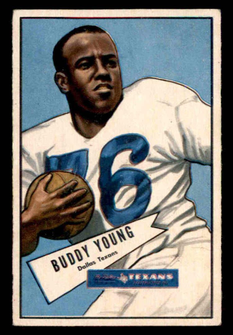 1952 Bowman Small Football Buddy Young #104