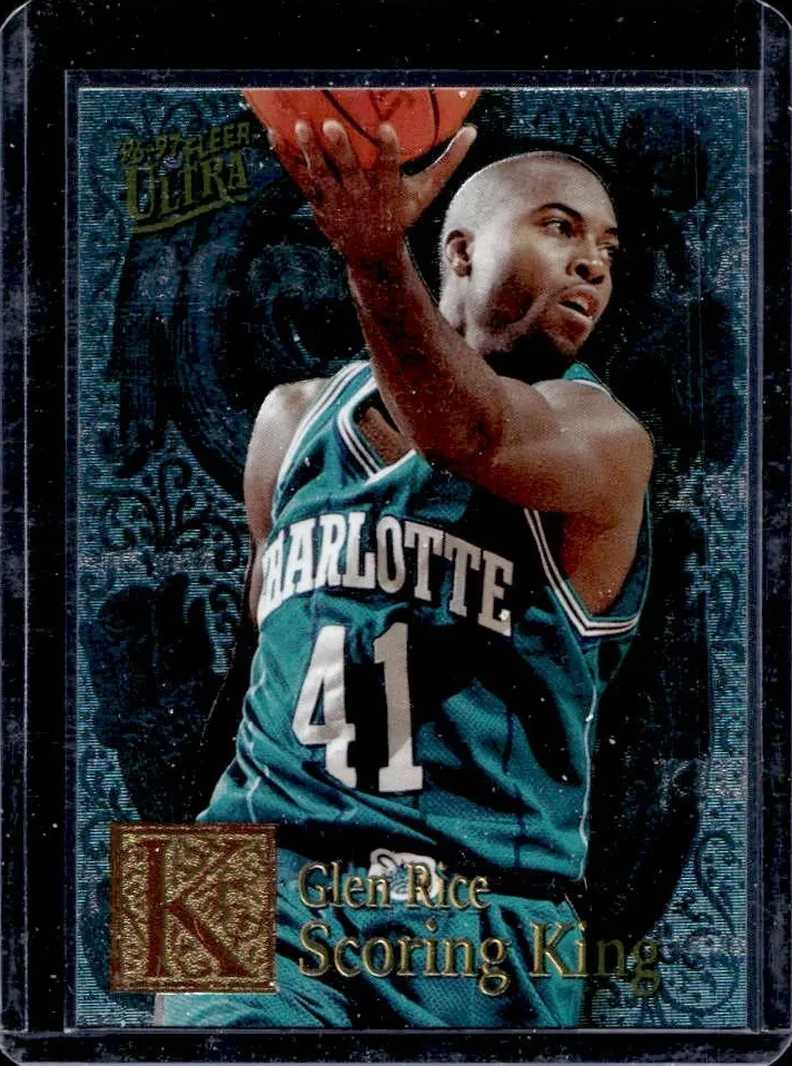 1996 Fleer Ultra Basketball Plus Glen Rice #3 PSA 7