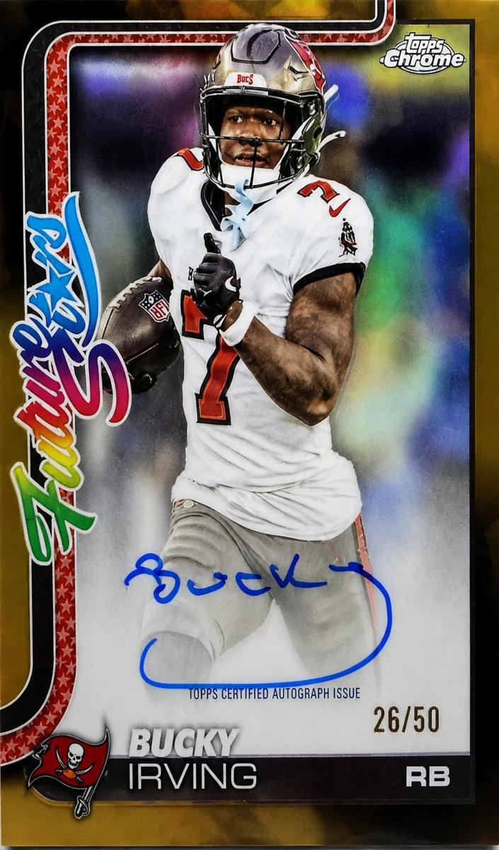 2025 Topps Chrome Football Gold Refractor Bucky Irving #FSA-BI