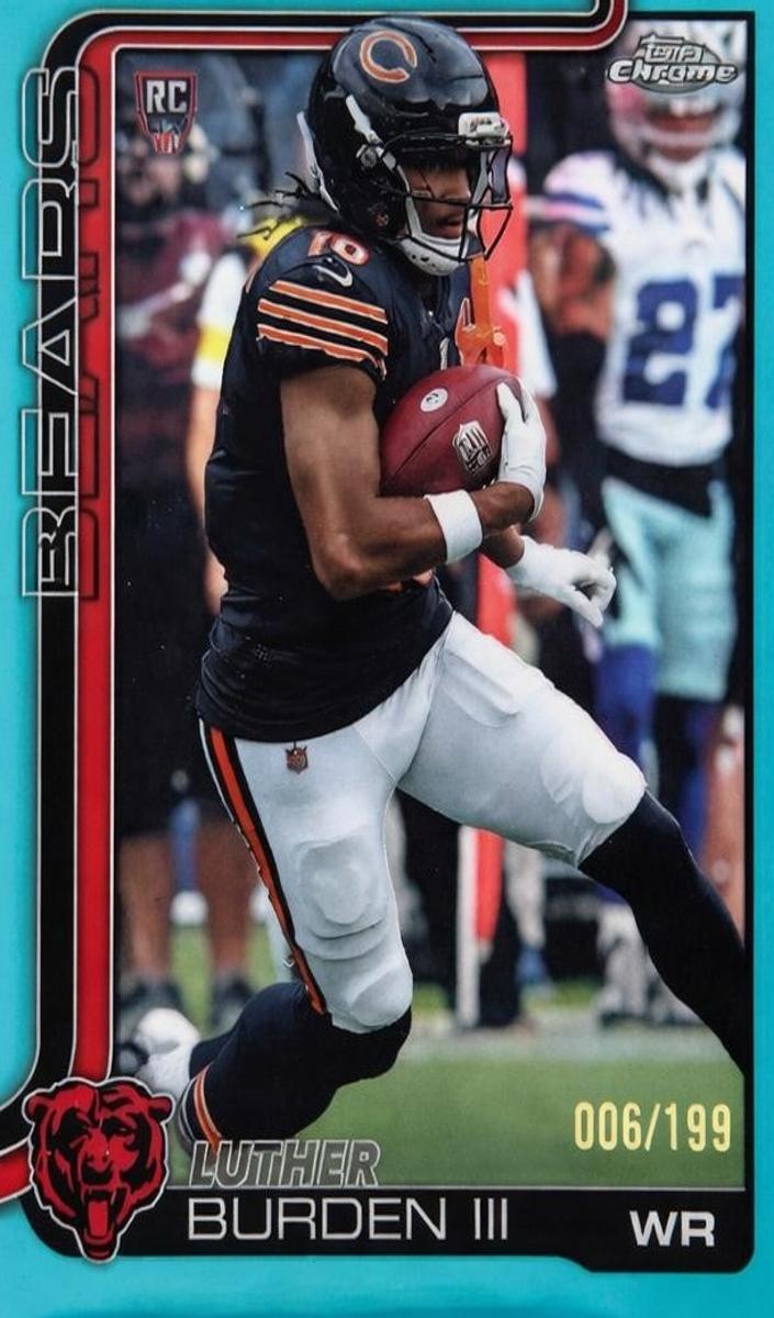 2025 Topps Chrome Football Aqua Refractor Luther Burden III #334