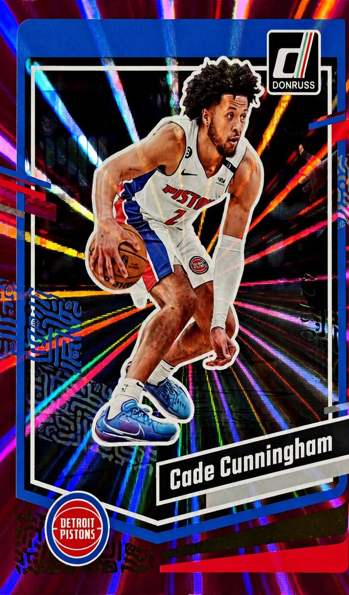 2023 Panini Donruss Basketball Holo Pink Laser Cade Cunningham #11