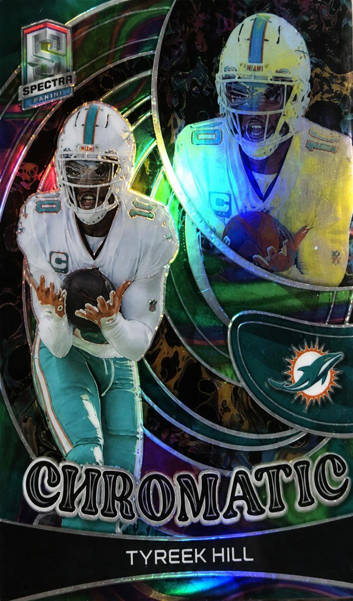 2023 Panini Spectra Football Neon Marble Tyreek Hill #CH-TH PSA 10
