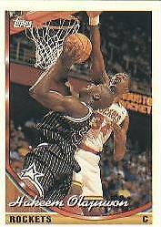1993 Topps Basketball Hakeem Olajuwon #266