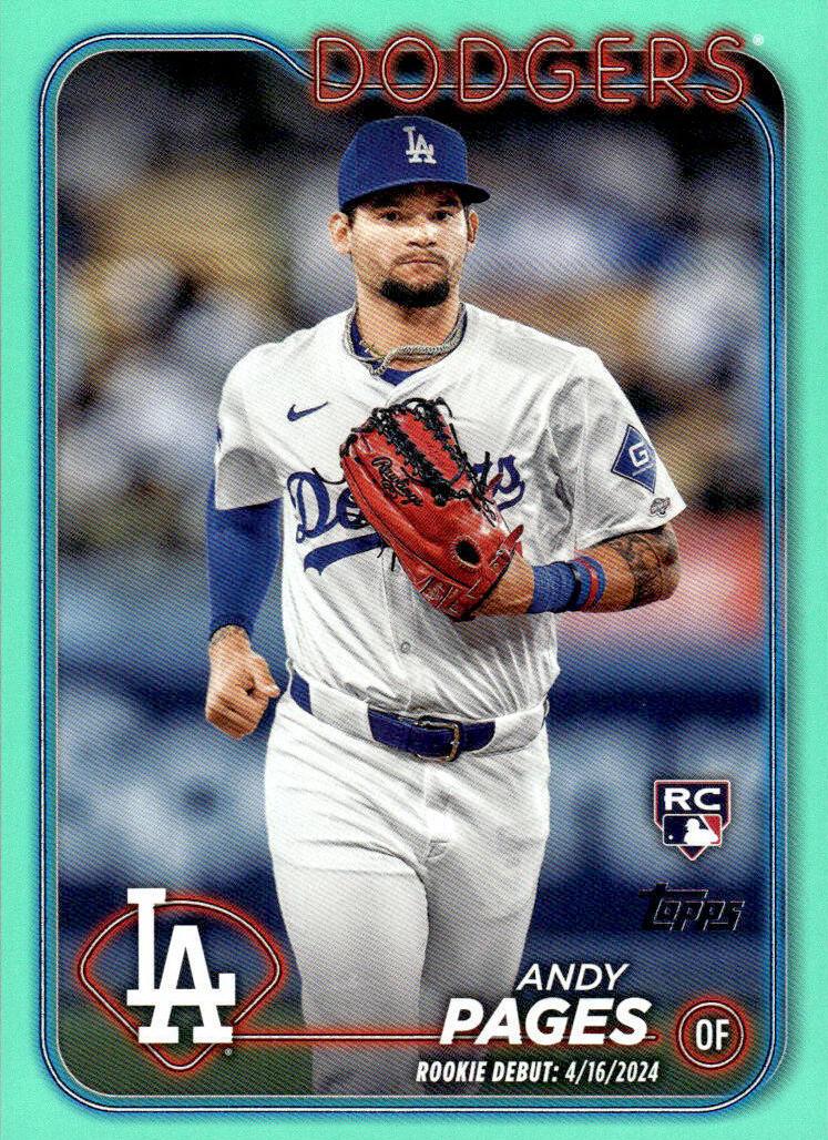 2024 Topps Update Baseball Aqua Andy Pages #US108 PSA 10