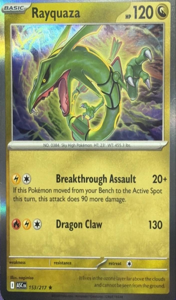 2026 Pokemon Mega Evolution Ascended Heroes Rayquaza #153