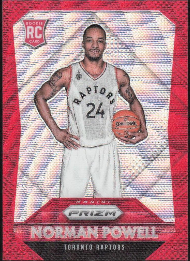 2015 Panini Prizm Basketball Ruby Wave Prizms Norman Powell #337 PSA 9