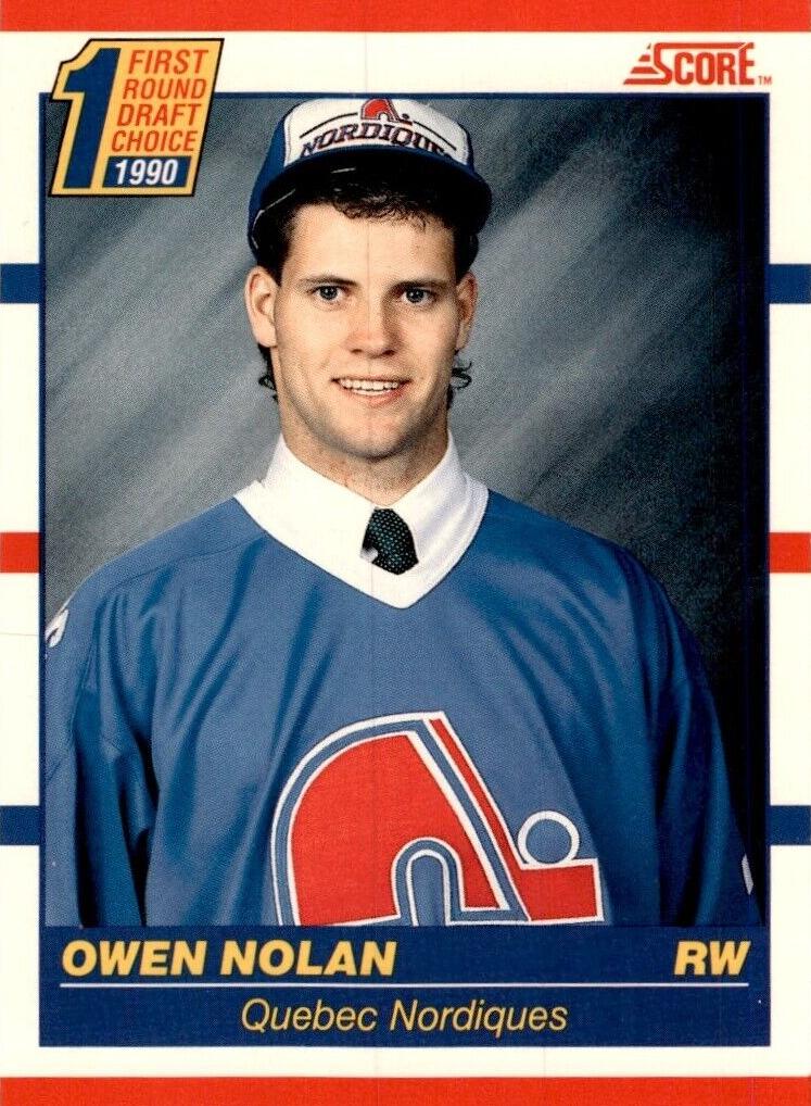 1990 Score Canadian Hockey Owen Nolan #435 SGC 9