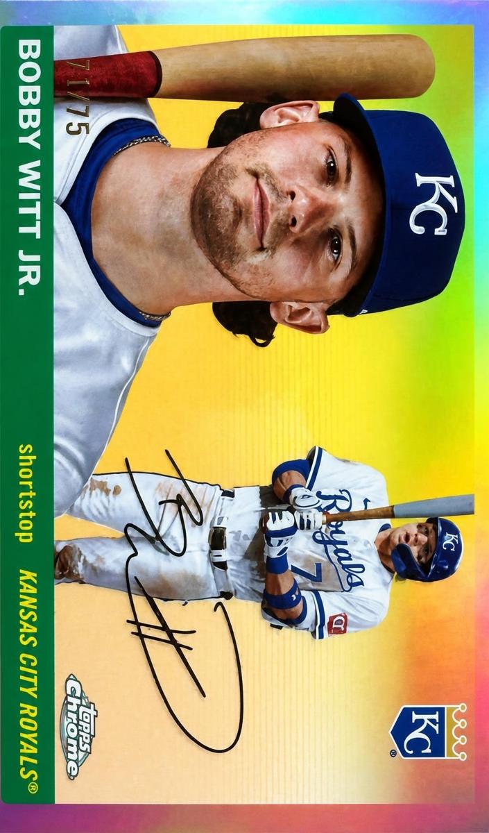 2025 Topps Chrome Platinum Baseball Rose Gold Refractor Bobby Witt Jr. #41