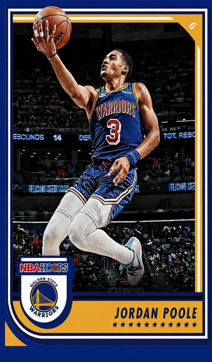 2022 Panini Hoops Basketball Blue Jordan Poole #226