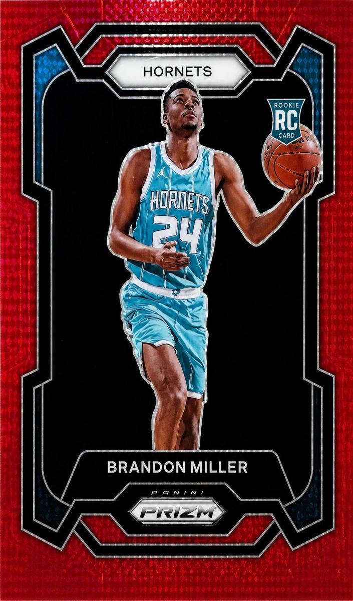 2023 Panini Prizm Basketball Red Seismic Brandon Miller #152