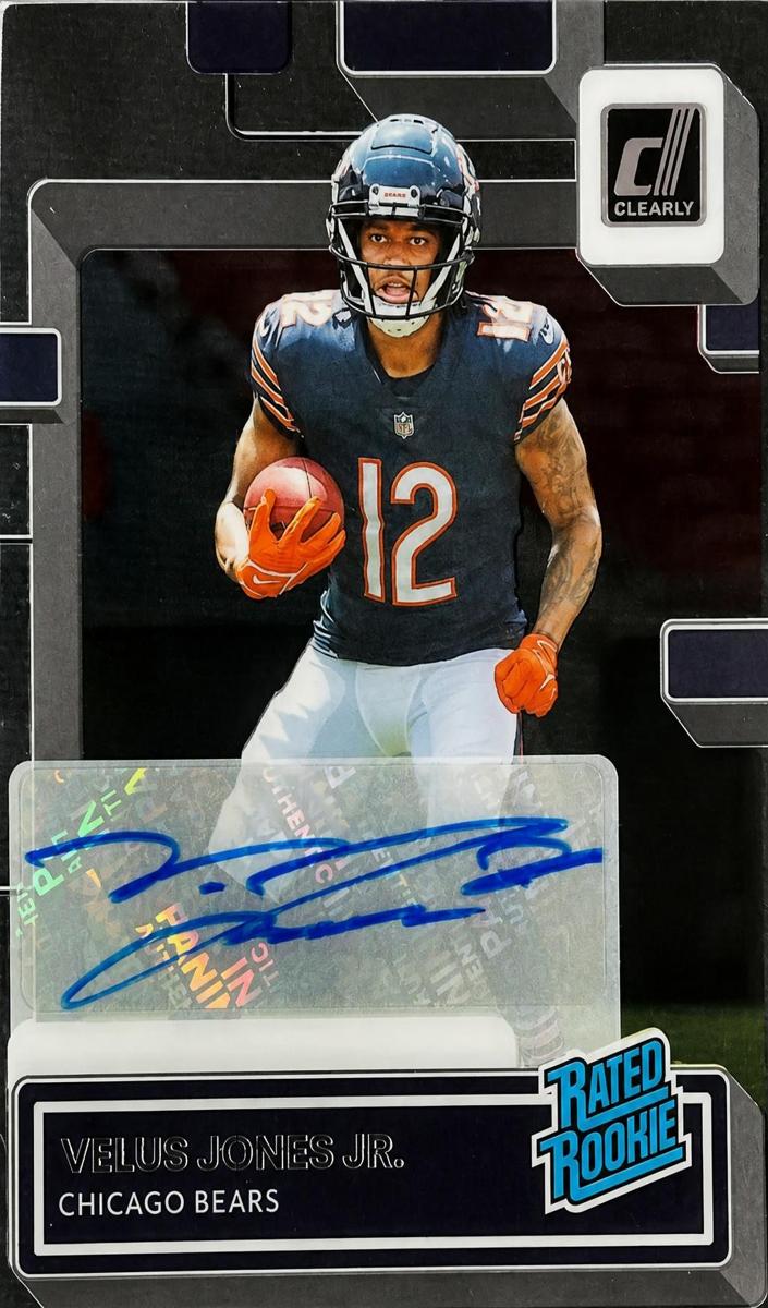 2022 Panini Clearly Donruss Football Velus Jones Jr. #80