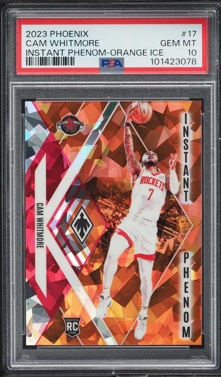 2023 Panini Phoenix Basketball Orange Ice Cam Whitmore #17 PSA 10
