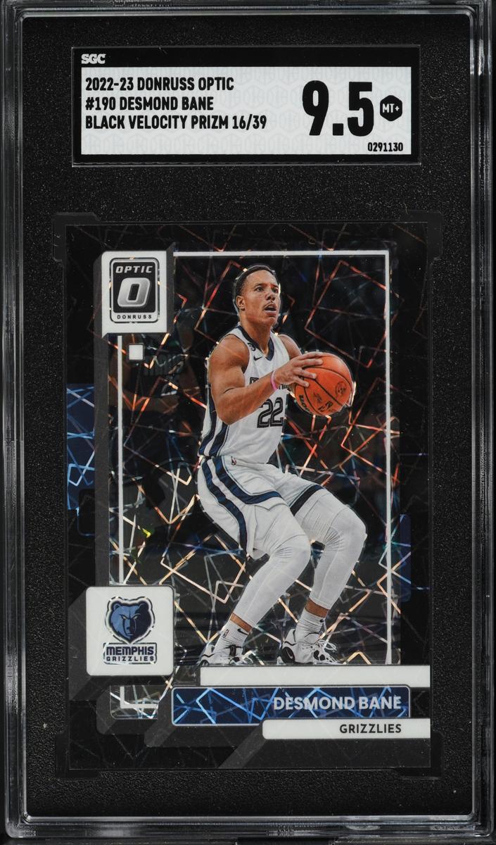 2022 Donruss Optic Basketball Black Velocity Desmond Bane #190 SGC 9