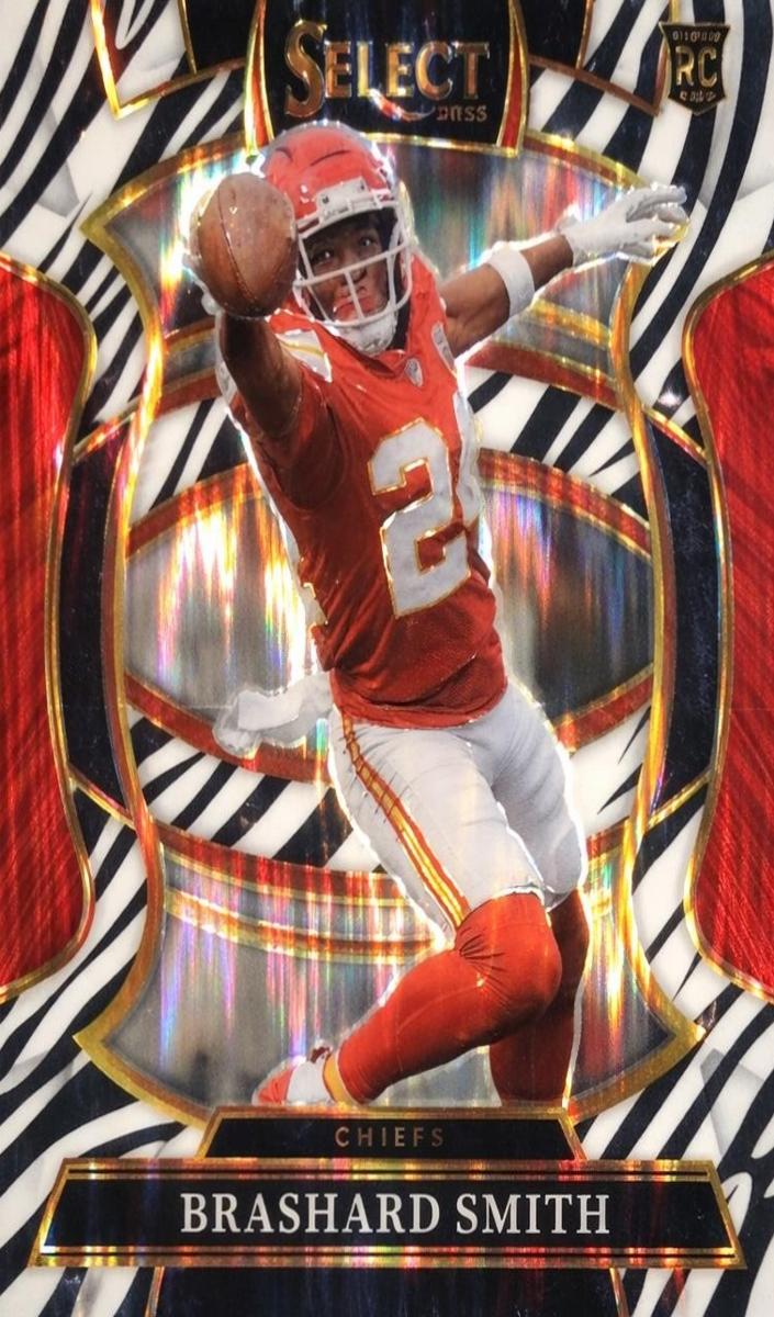 2025 Panini Select Football Zebra Brashard Smith #9