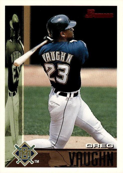 1995 Bowman Baseball Greg Vaughn #410