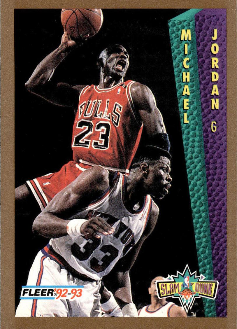 1992 Fleer Basketball Slam Dunk Michael Jordan #273 PSA 9