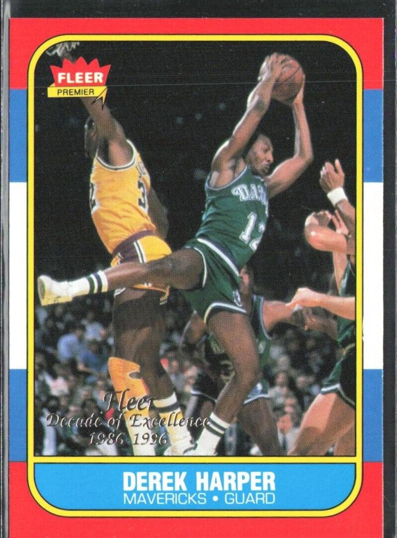 1996 Fleer Basketball Derek Harper #3