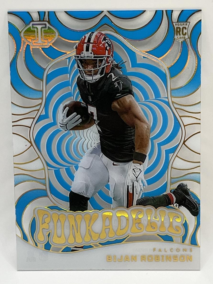 2023 Panini Illusions Football Light Blue Bijan Robinson #12 PSA 9