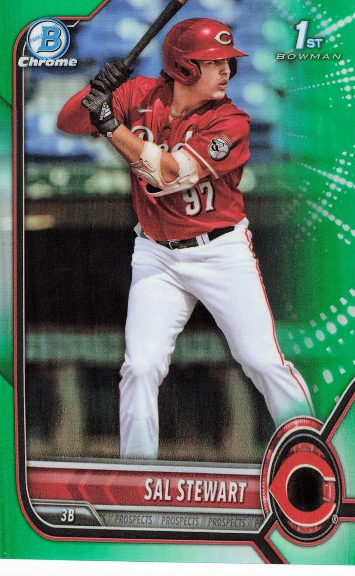 2022 Bowman Draft Baseball Green Sal Stewart #BDC-122