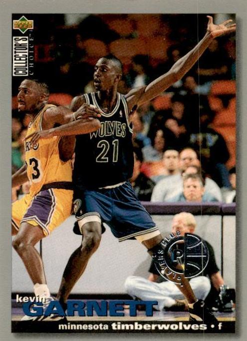 1995 Upper Deck Collector's Choice Basketball Player's Club Platinum Kevin Garnett #275 PSA 9