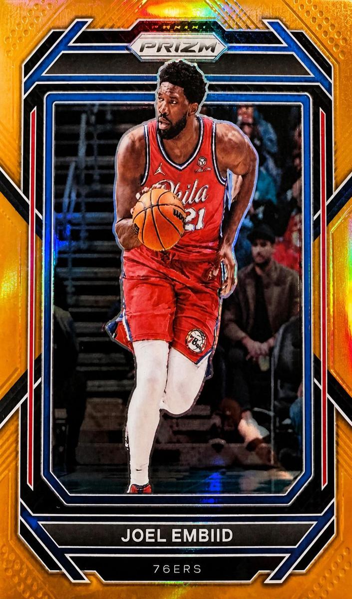 2022 Panini Prizm Basketball Orange Joel Embiid #34