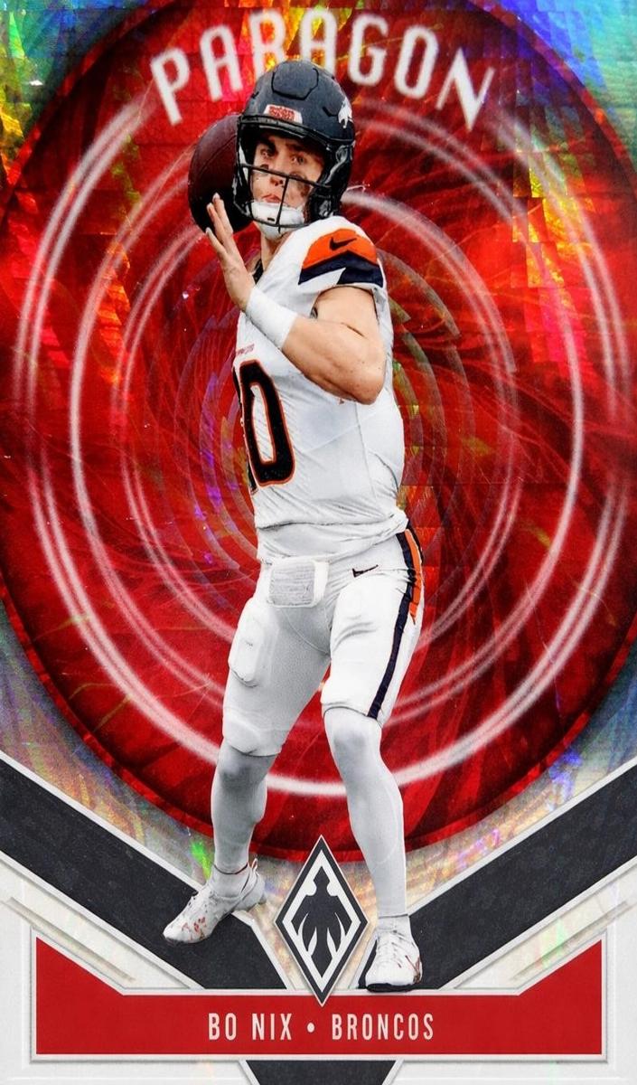 2025 Panini Phoenix Football Silver Hyper Bo Nix #14