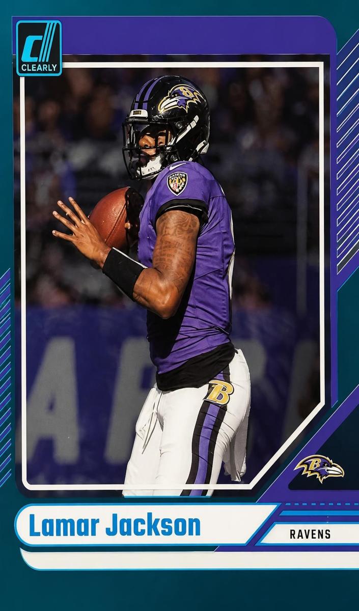 2024 Panini Clearly Donruss Football Teal Lamar Jackson #5