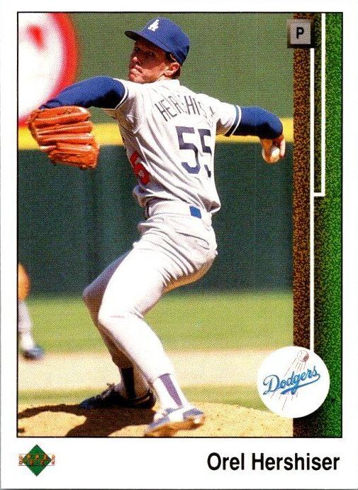1989 Upper Deck Baseball Orel Hershiser #130 PSA 9