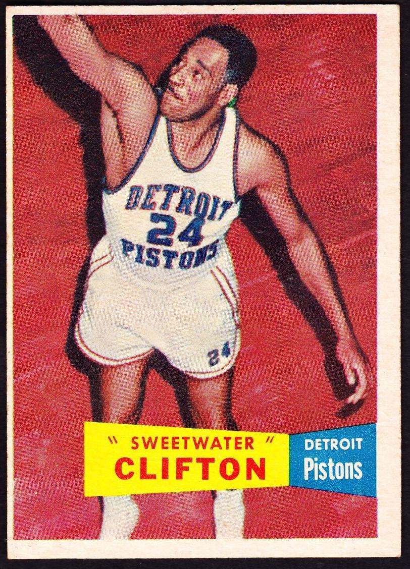 1957 Topps Basketball Nat Clifton #1 PSA 6