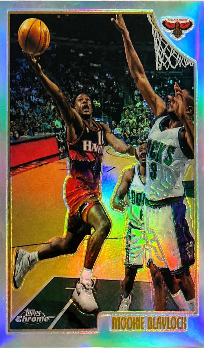 1998 Topps Chrome Basketball Refractor Mookie Blaylock #108