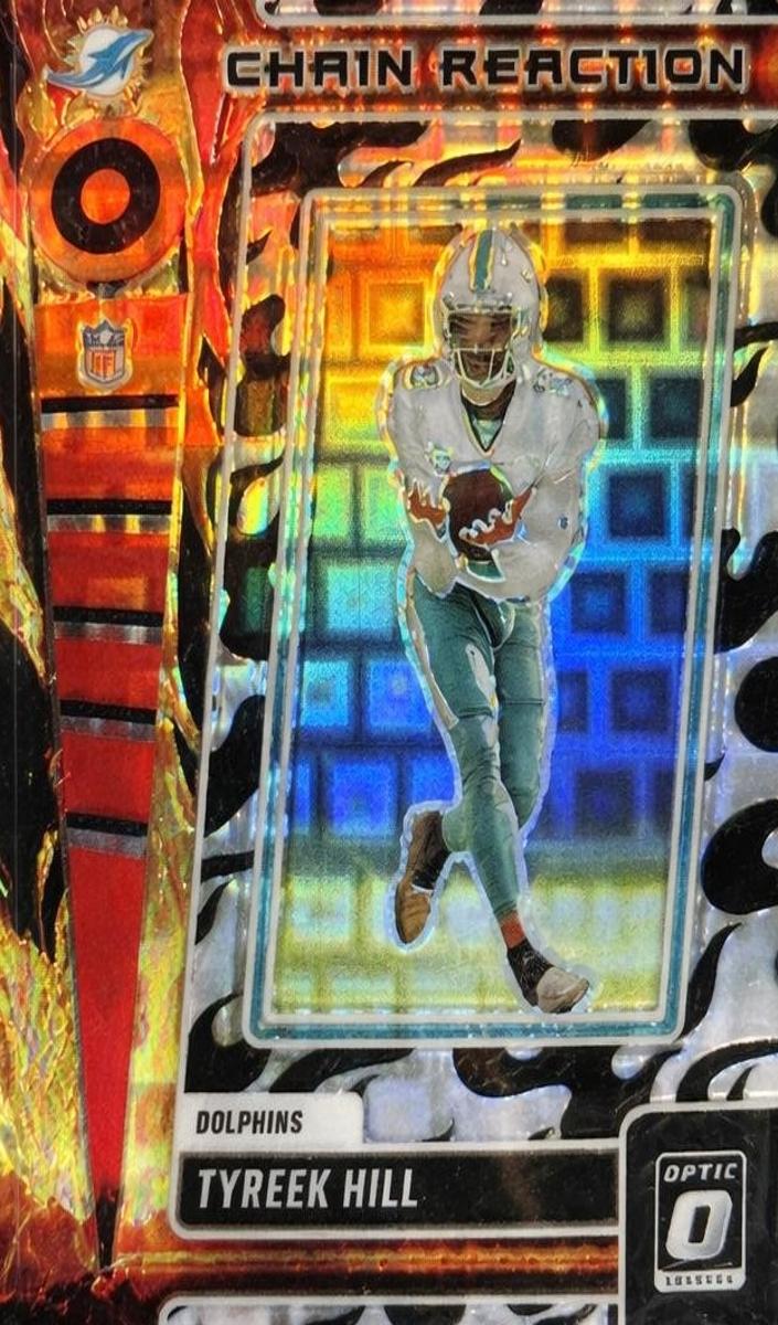 2023 Donruss Optic Football Black Pandora Tyreek Hill #CR-TH PSA 9