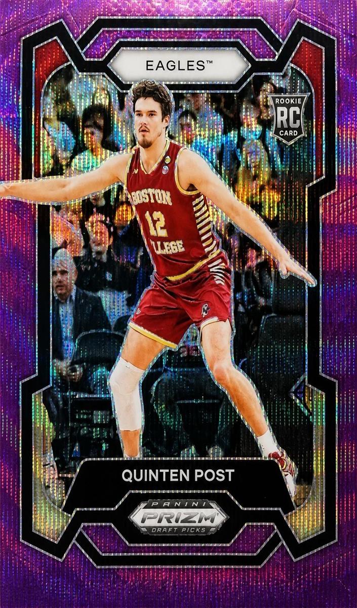 2024 Panini Prizm Draft Picks Basketball Purple Wave Quinten Post #73 CGC 9