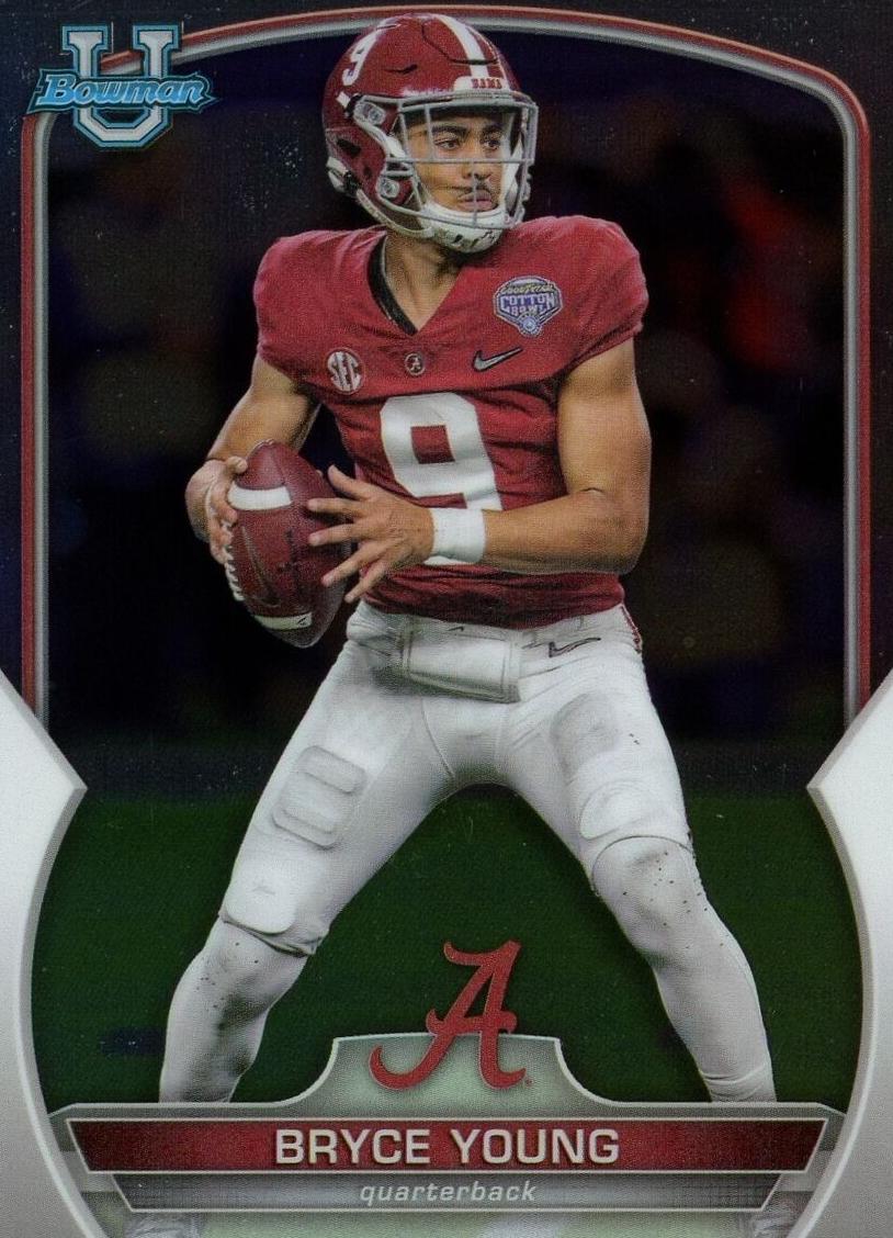 2022 Bowman Chrome University Football Bryce Young #1