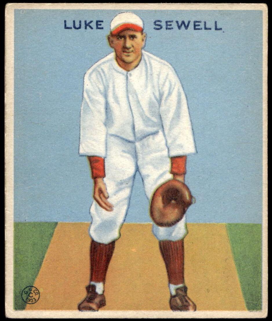 1933 R319 Goudey Baseball Luke Sewell #114 PSA 5.5
