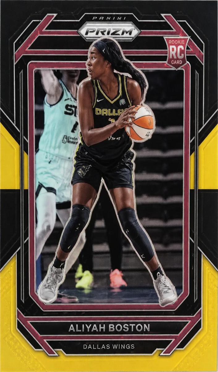 2023 Panini Prizm WNBA Basketball Black Gold Aliyah Boston #133 PSA 8.5