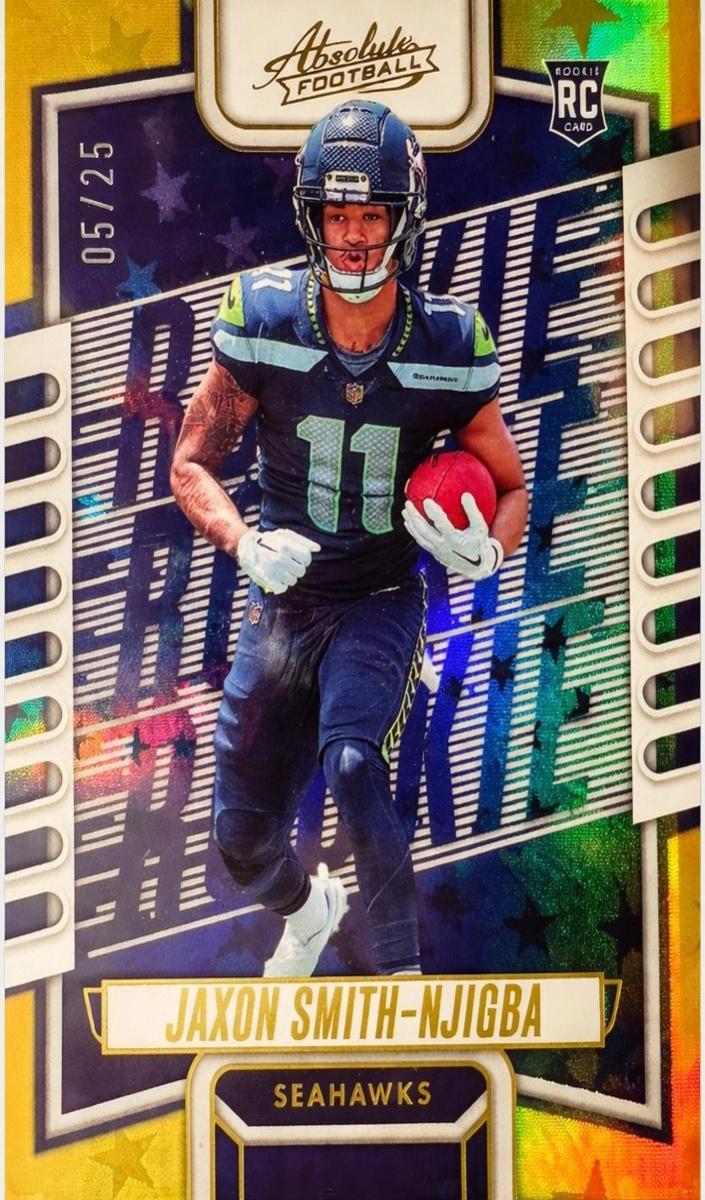 2023 Panini Absolute Football Gold Stars Jaxon Smith-Njigba #109